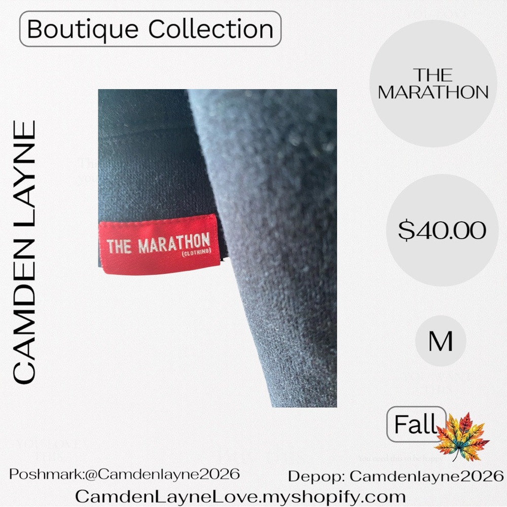 The Marathon Clothing Black and Red Sweatshirt - Picture 6 of 6